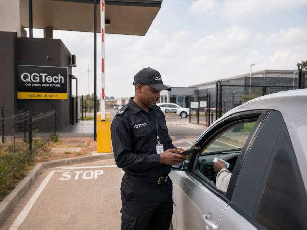 Security guard managing secure access control via Fortivo app